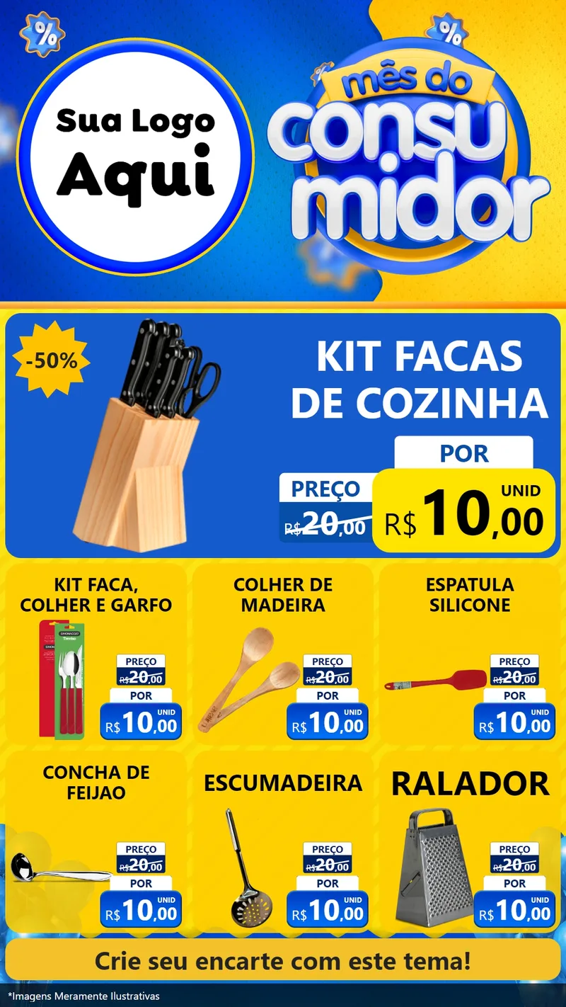 Modelo de Rede Social para Stories com o tema Mês do Consumidor para Utilidades Domésticas