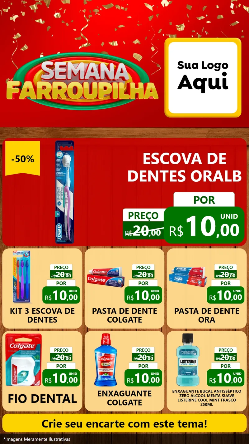 Modelo de Rede Social para Stories com o tema Semana Farroupilha para Higiene Pessoal