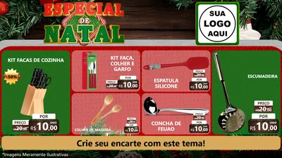Modelo de TV para TV Horizontal com o tema Especial de Natal para Utilidades Domésticas