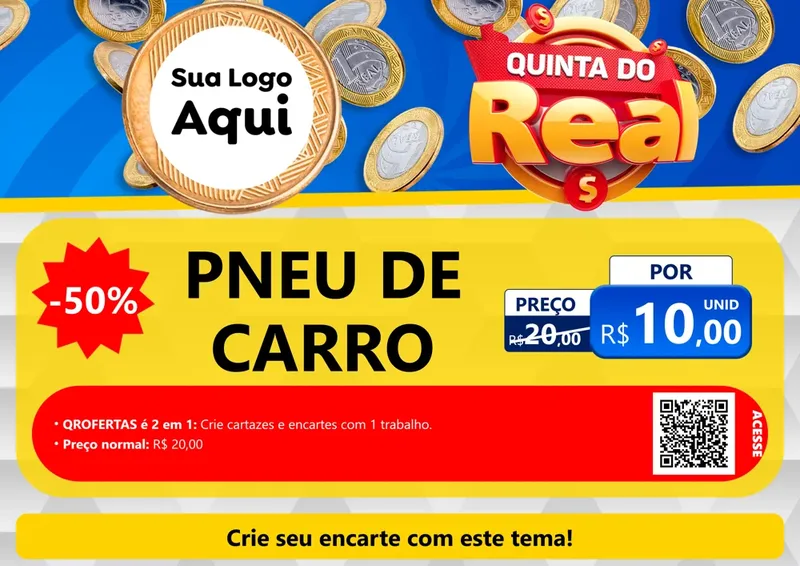 Modelo de Cartaz para Cartaz A4 Horizontal com o tema Quinta do Real para Auto peças