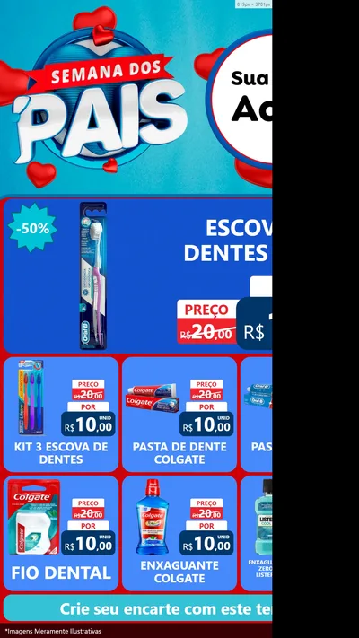 Modelo de Rede Social para Stories com o tema Semana Dos Pais para Higiene Pessoal