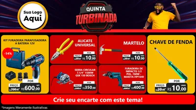 Modelo de TV para TV Horizontal com o tema Quinta Turbinada para Maquinas e Ferramentas