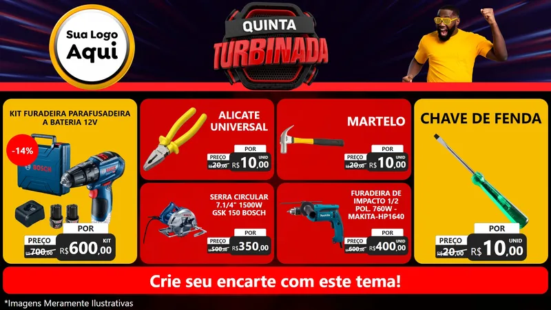 Modelo de TV para TV Horizontal com o tema Quinta Turbinada para Maquinas e Ferramentas
