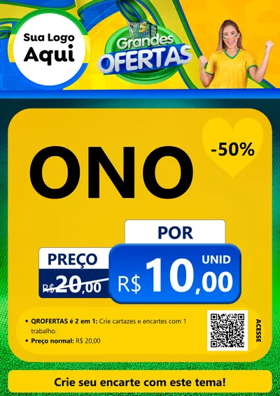 Modelo de Cartaz para Cartaz A4 Vertical com o tema Grandes Ofertas para Óticas
