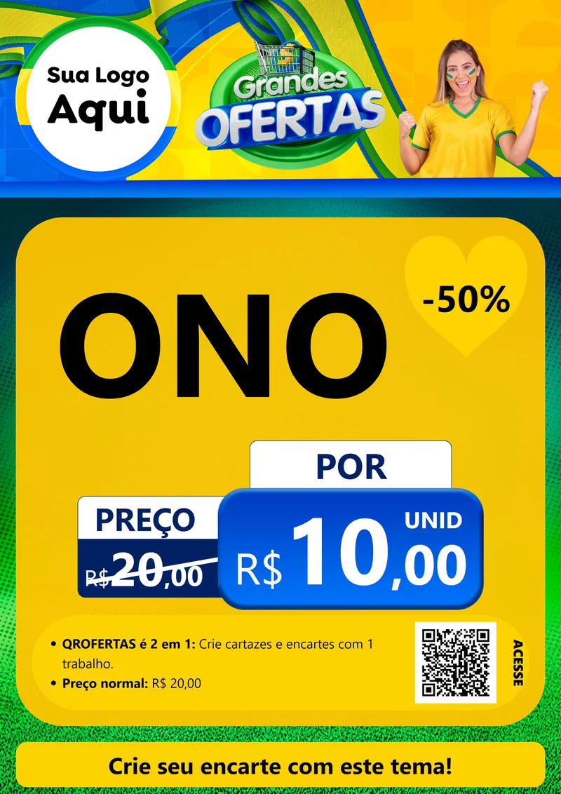 Modelo de Cartaz para Cartaz A4 Vertical com o tema Grandes Ofertas para Óticas
