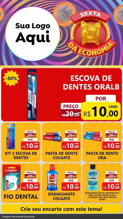 Modelo de Rede Social para Stories com o tema Sexta da Economia para Higiene Pessoal