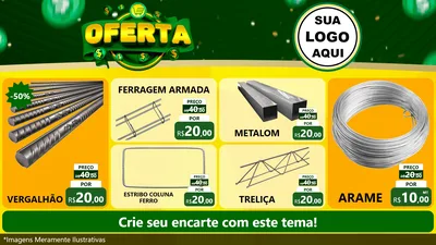 Modelo de TV para TV Horizontal com o tema Oferta para Ferragens