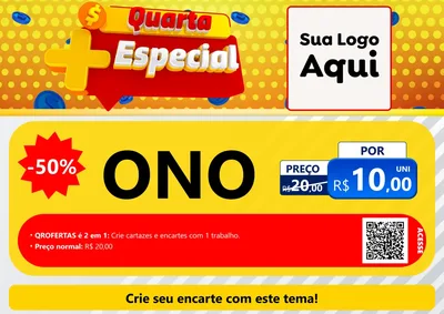 Modelo de Cartaz para Cartaz A4 Horizontal com o tema Quarta Mais Especial para Óticas