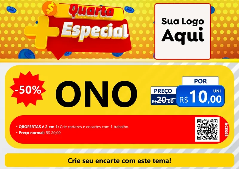 Modelo de Cartaz para Cartaz A4 Horizontal com o tema Quarta Mais Especial para Óticas