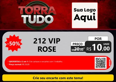 Modelo de Cartaz para Cartaz A4 Horizontal com o tema Torra Tudo para Perfumes
