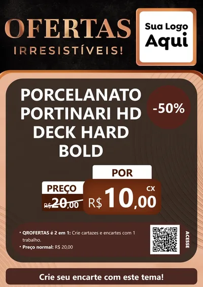 Modelo de Cartaz para Cartaz A4 Vertical com o tema Ofertas Irresistíveis! para Pisos e revestimentos