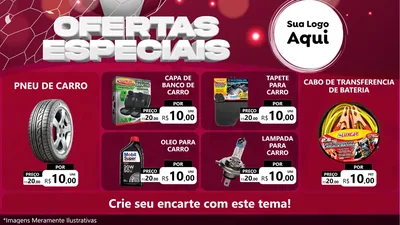 Modelo de TV para TV Horizontal com o tema Ofertas Especiais - Futebol para Auto peças