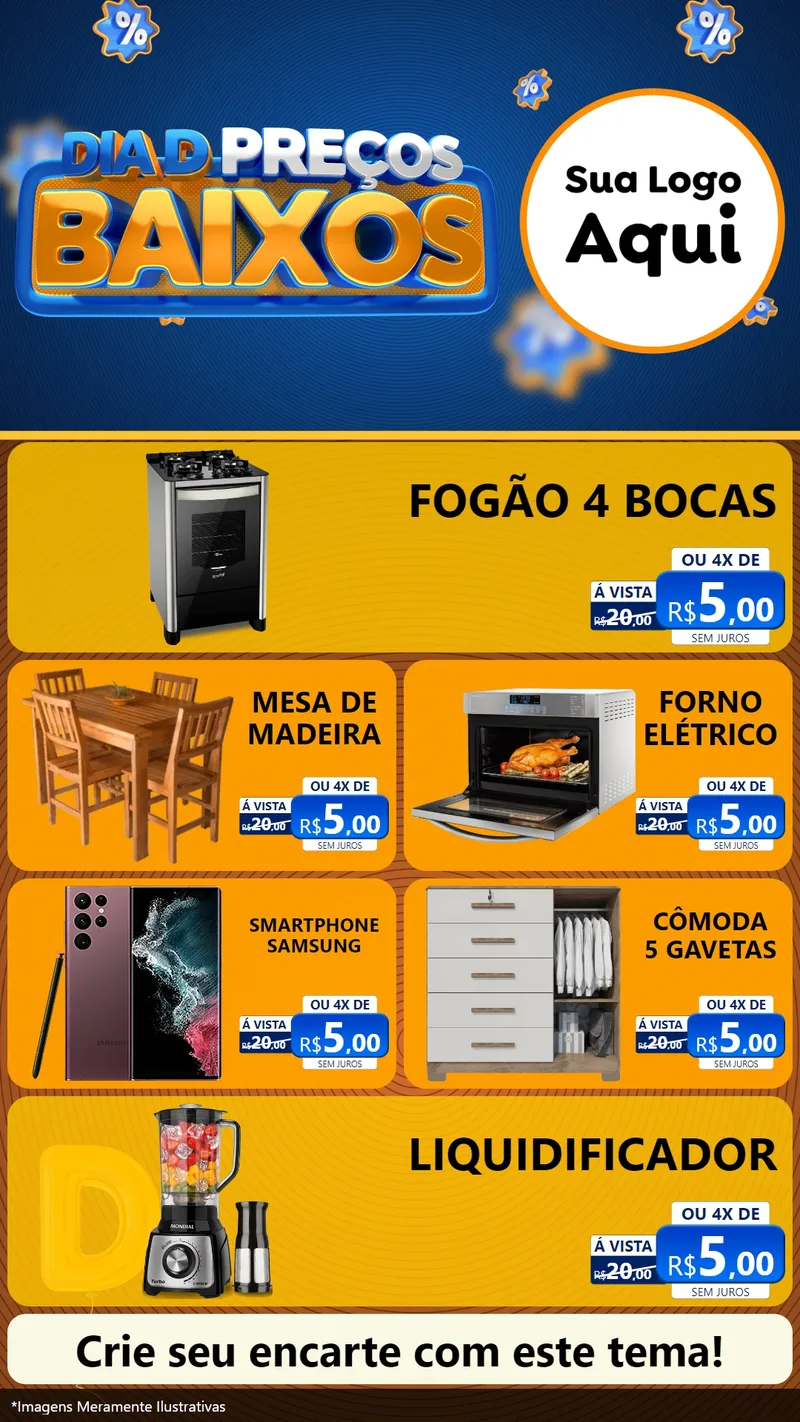 Modelo de TV para TV Vertical com o tema Dia D Preço Baixo para Móveis e Eletro