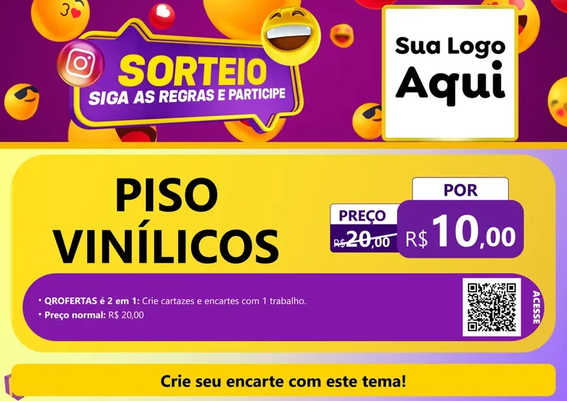 Modelo de Cartaz para Cartaz A4 Horizontal com o tema Sorteio para Material para Construção
