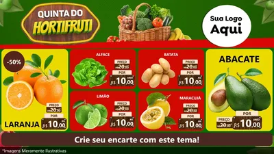 Modelo de TV para TV Horizontal com o tema Quinta do Hortifrúti para Hortifrúti