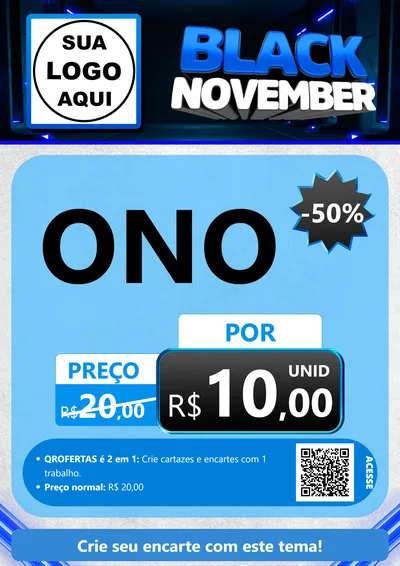 Modelo de Cartaz para Cartaz A4 Vertical com o tema Black November para Óticas