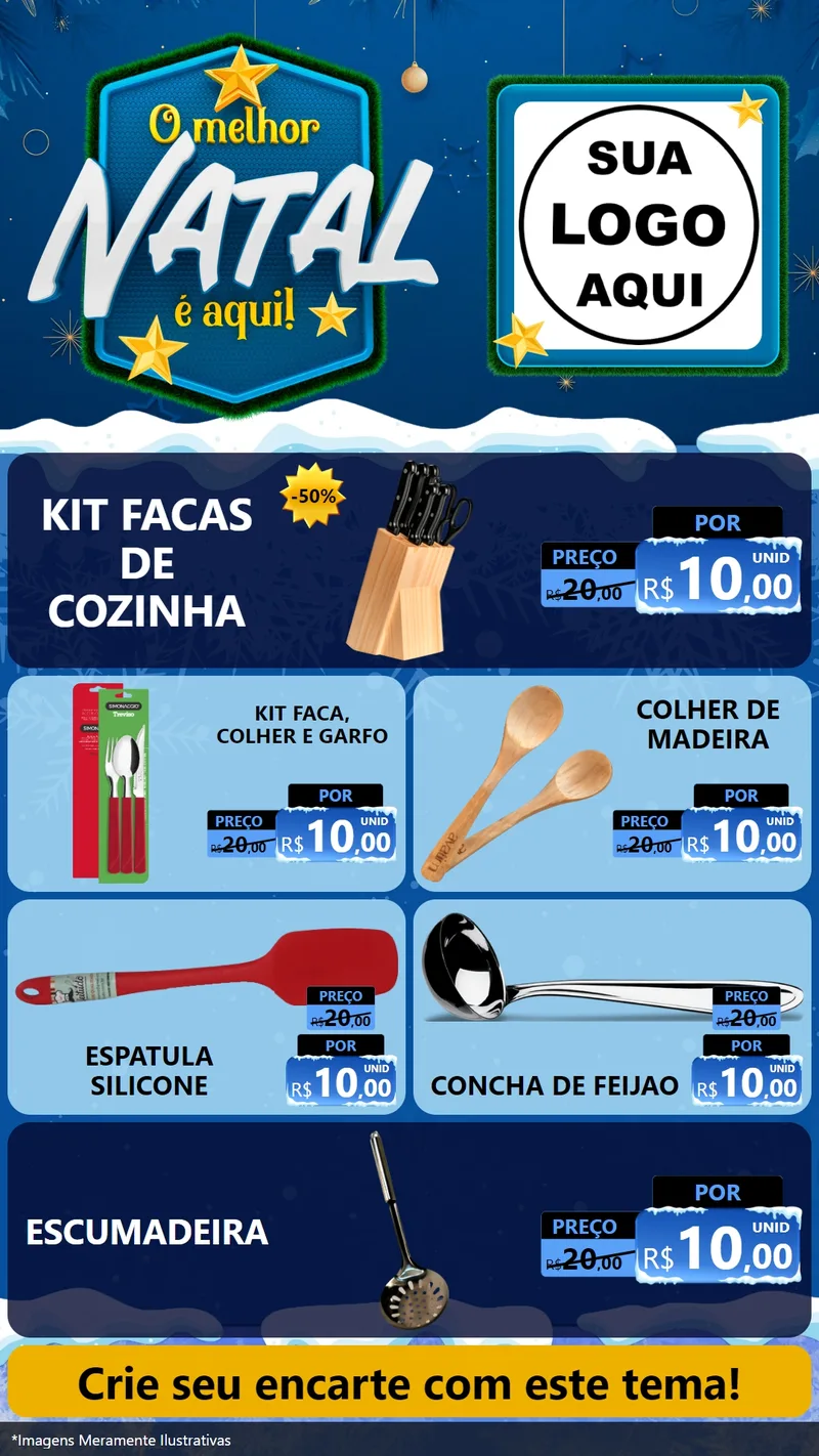 Modelo de TV para TV Vertical com o tema O Melhor Natal É Aqui! para Utilidades Domésticas