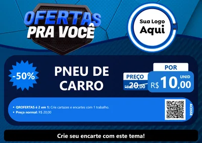 Modelo de Cartaz para Cartaz A4 Horizontal com o tema Ofertas Para Você - Auto e Motopeças para Auto peças