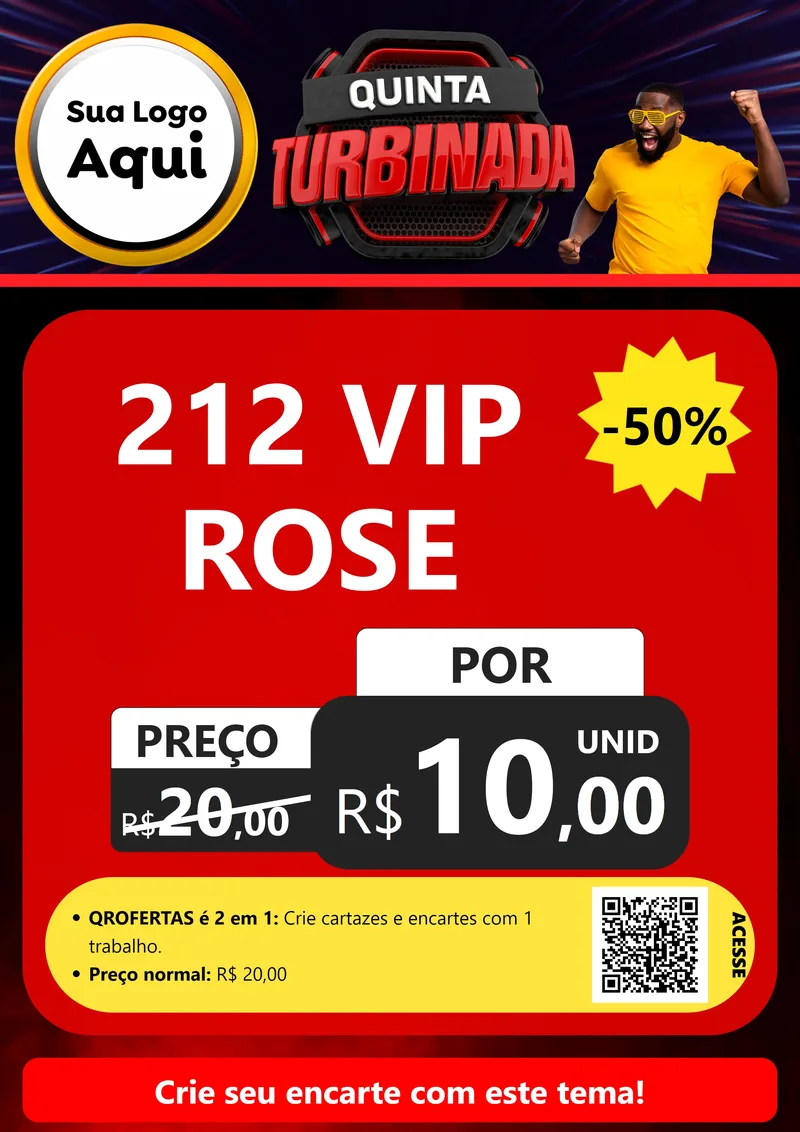 Modelo de Cartaz para Cartaz A4 Vertical com o tema Quinta Turbinada para Perfumes