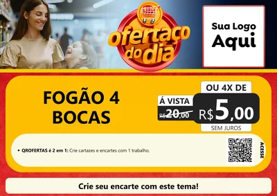 Modelo de Cartaz para Cartaz A4 Horizontal