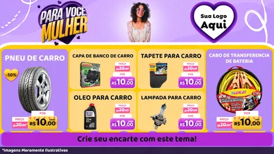 Modelo de TV para TV Horizontal com o tema Para Você, Mulher para Auto peças