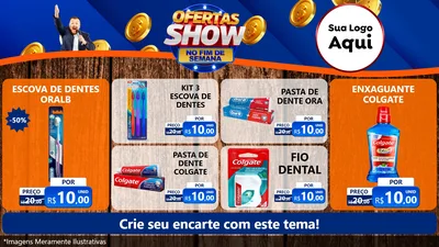 Modelo de TV para TV Horizontal com o tema Ofertas Show No Fim De Semana para Higiene Pessoal