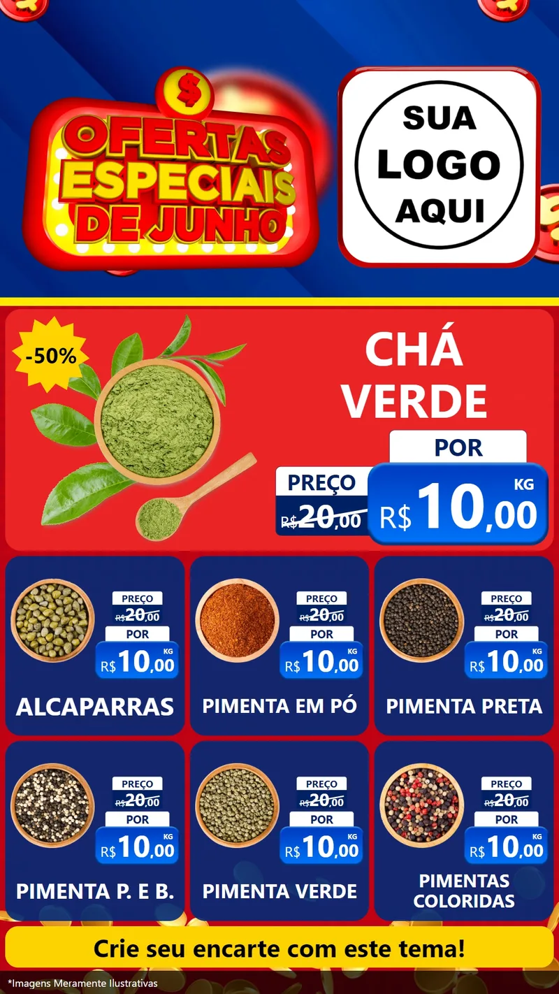 Modelo de Rede Social para Stories com o tema Ofertas Especiais de Junho para Produtos Naturais