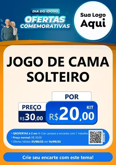 Modelo de Cartaz para Cartaz A4 Vertical com o tema Dia do Idoso