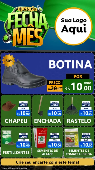 Modelo de Rede Social para Stories com o tema Operação Fecha Mês para Agropecuária