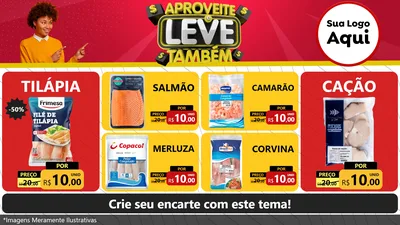 Modelo de TV para TV Horizontal com o tema Aproveite e Leve Também para Peixaria
