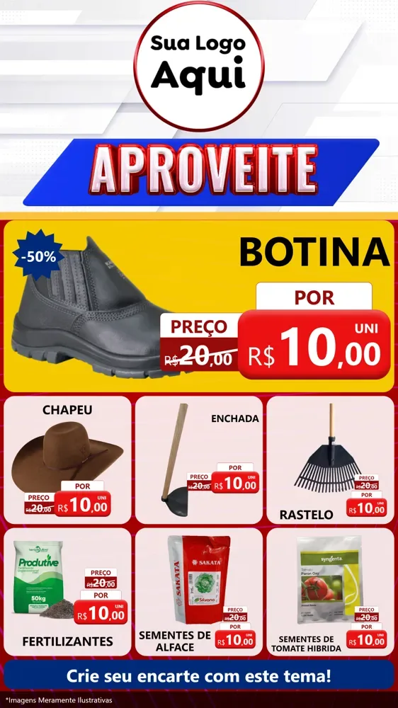 Modelo de Rede Social para Stories com o tema Aproveite para Agropecuária