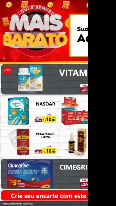 Modelo de TV para TV Vertical com o tema Mais Barato para Farmácia