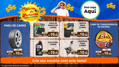 Modelo de TV para TV Horizontal com o tema Ofertas do Feriadão para Auto peças
