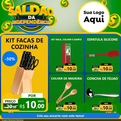 Modelo de Rede Social para Feed Facebook com o tema Saldão da Indepêndencia para Utilidades Domésticas