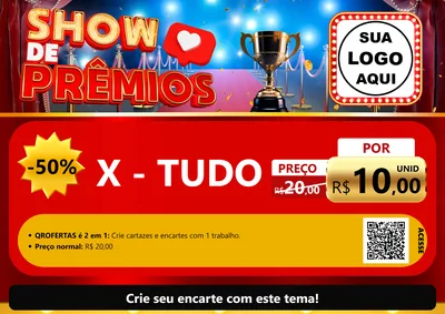 Modelo de Cartaz para Cartaz A4 Horizontal