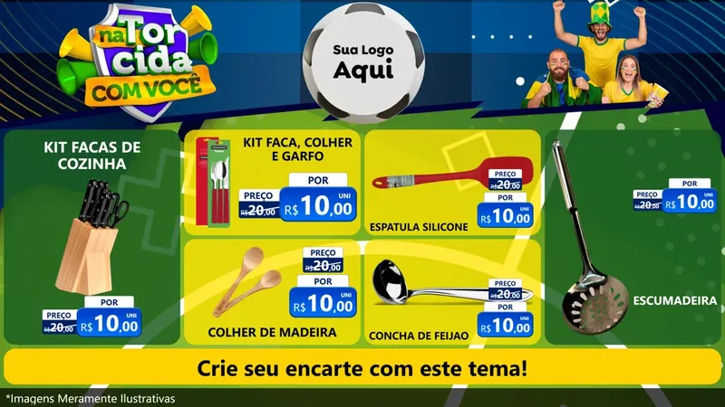 Modelo de TV para TV Horizontal com o tema Na Torcida Com Você - Copa para Utilidades Domésticas