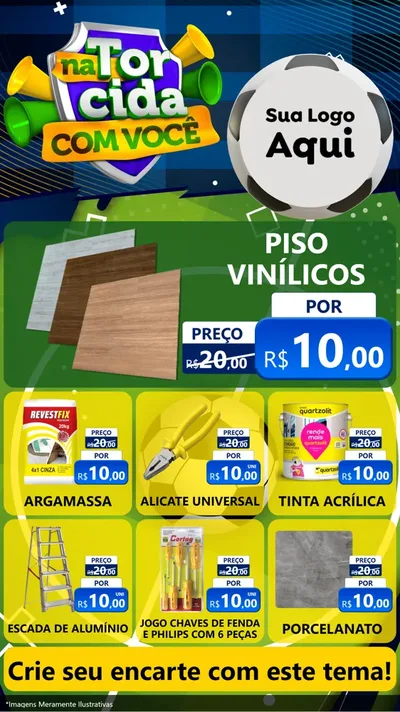 Modelo de Rede Social para Stories com o tema Na Torcida Com Você - Copa para Material para Construção