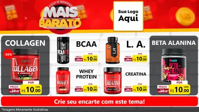Modelo de TV para TV Horizontal com o tema Mais Barato para Suplementos alimentares