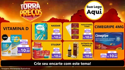 Modelo de TV para TV Horizontal com o tema Torra Preços para Farmácia