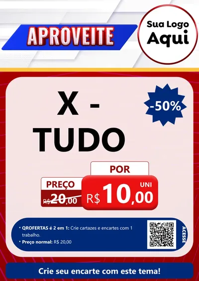 Modelo de Cartaz para Cartaz A4 Vertical com o tema Aproveite para Hamburgueria