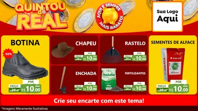 Modelo de TV para TV Horizontal com o tema Quintou do Real para Agropecuária