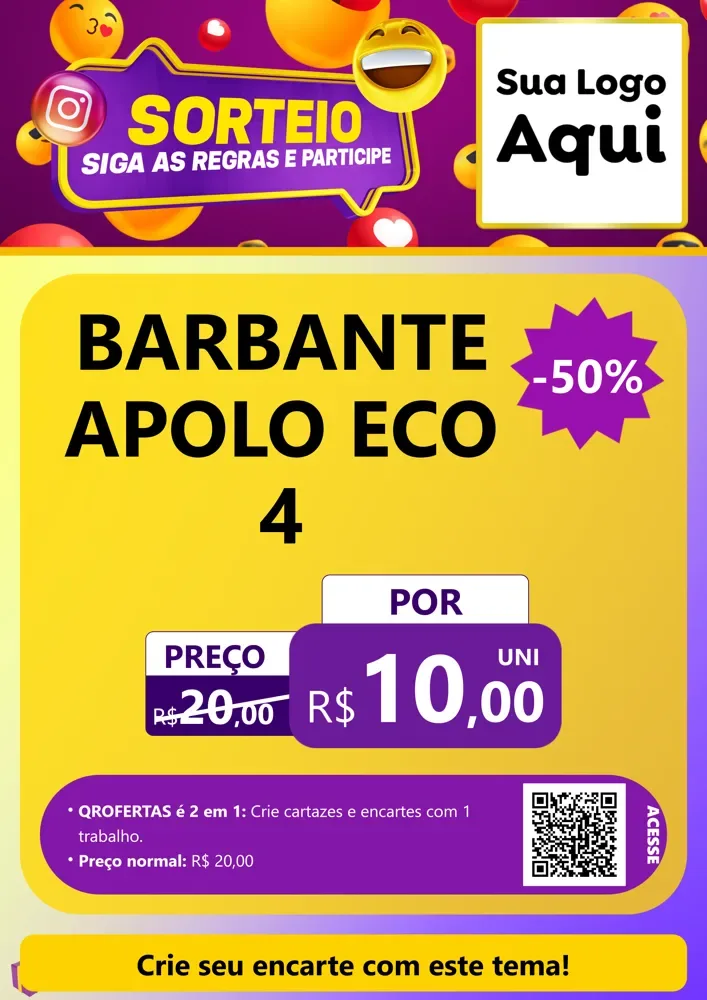 Modelo de Cartaz para Cartaz A4 Vertical com o tema Sorteio para Armarinho e Aviamentos