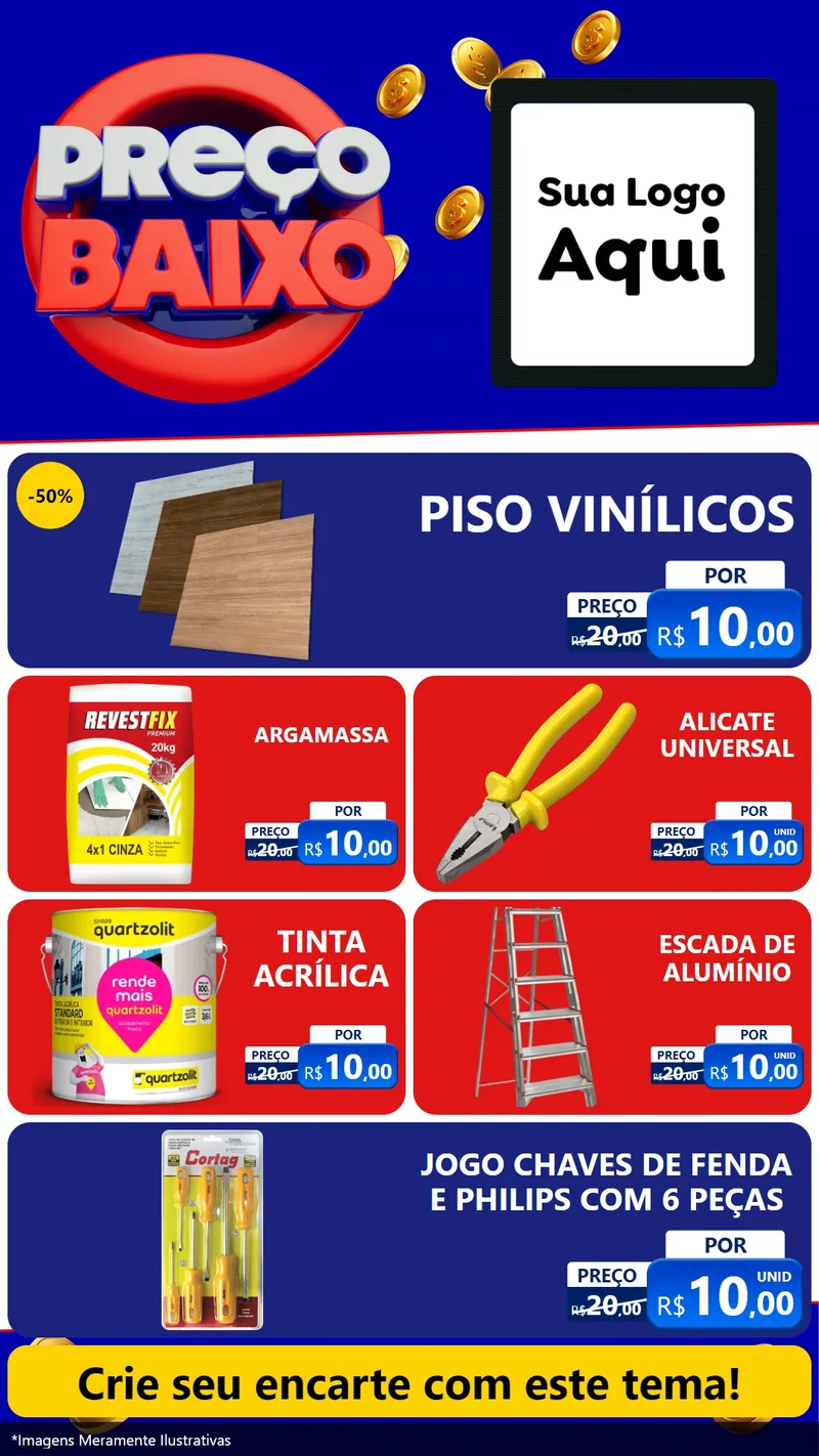 Modelo de TV para TV Vertical com o tema Preço Baixo para Material para Construção