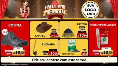 Modelo de TV para TV Horizontal com o tema Fim de Ano Premiado para Agropecuária