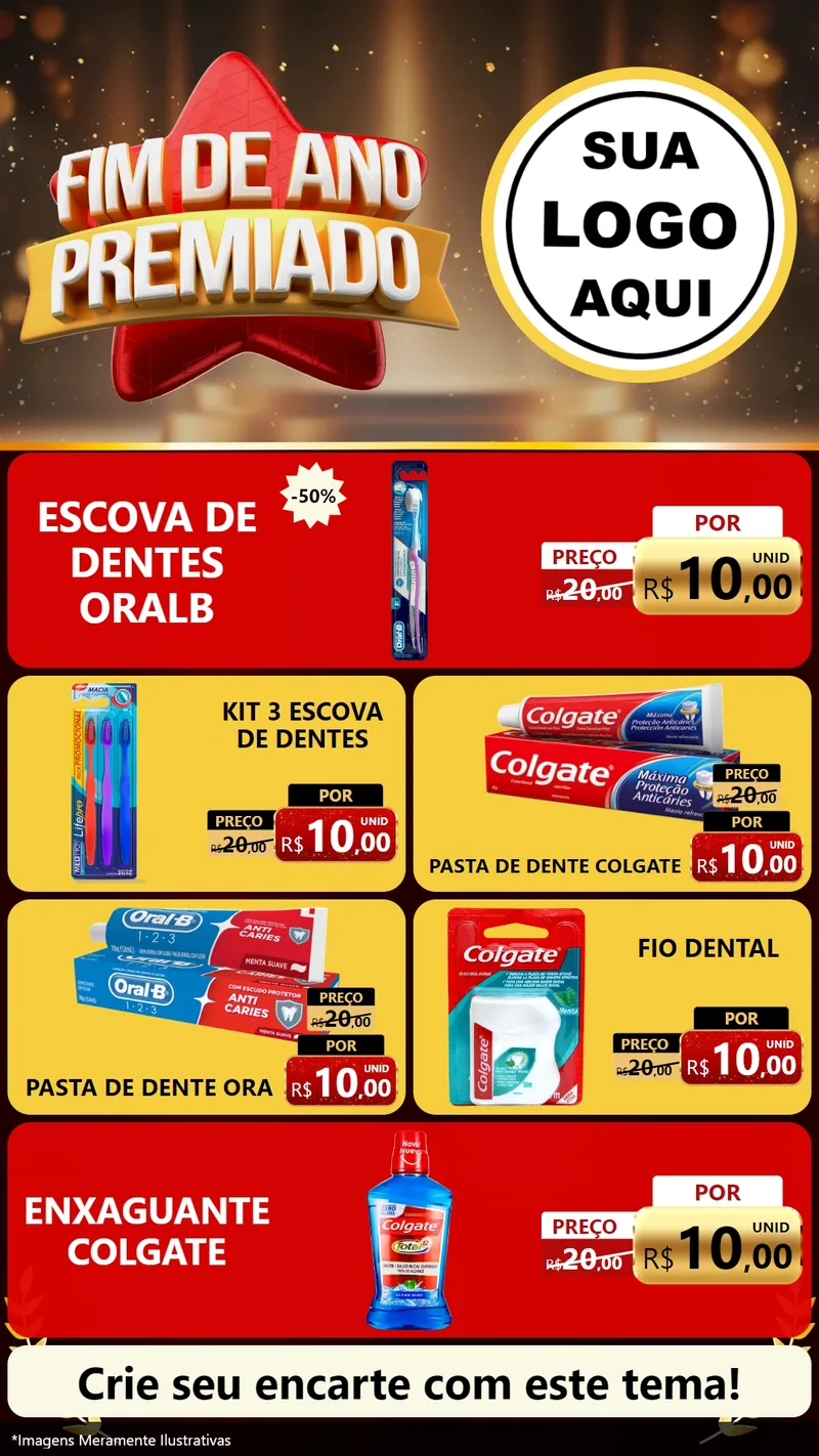 Modelo de TV para TV Vertical com o tema Fim de Ano Premiado para Higiene Pessoal
