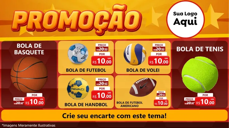Modelo de TV para TV Horizontal com o tema Promoção para Artigos Esportivos