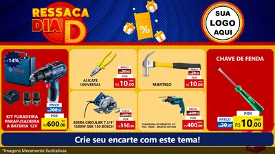 Modelo de TV para TV Horizontal com o tema Ressaca Dia D para Maquinas e Ferramentas