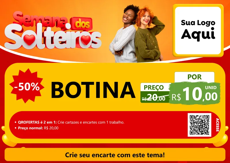 Modelo de Cartaz para Cartaz A4 Horizontal com o tema Semana dos Solteiros para Agropecuária