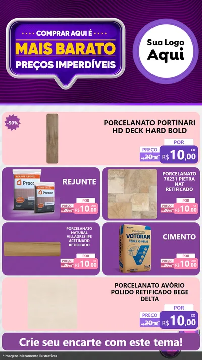 Modelo de TV para TV Vertical com o tema Mais Barato para Pisos e revestimentos