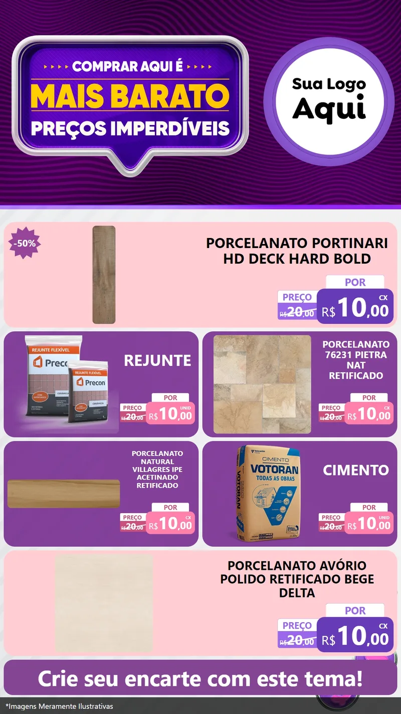 Modelo de TV para TV Vertical com o tema Mais Barato para Pisos e revestimentos